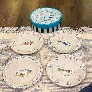 Colorful Ceramic Plate Set